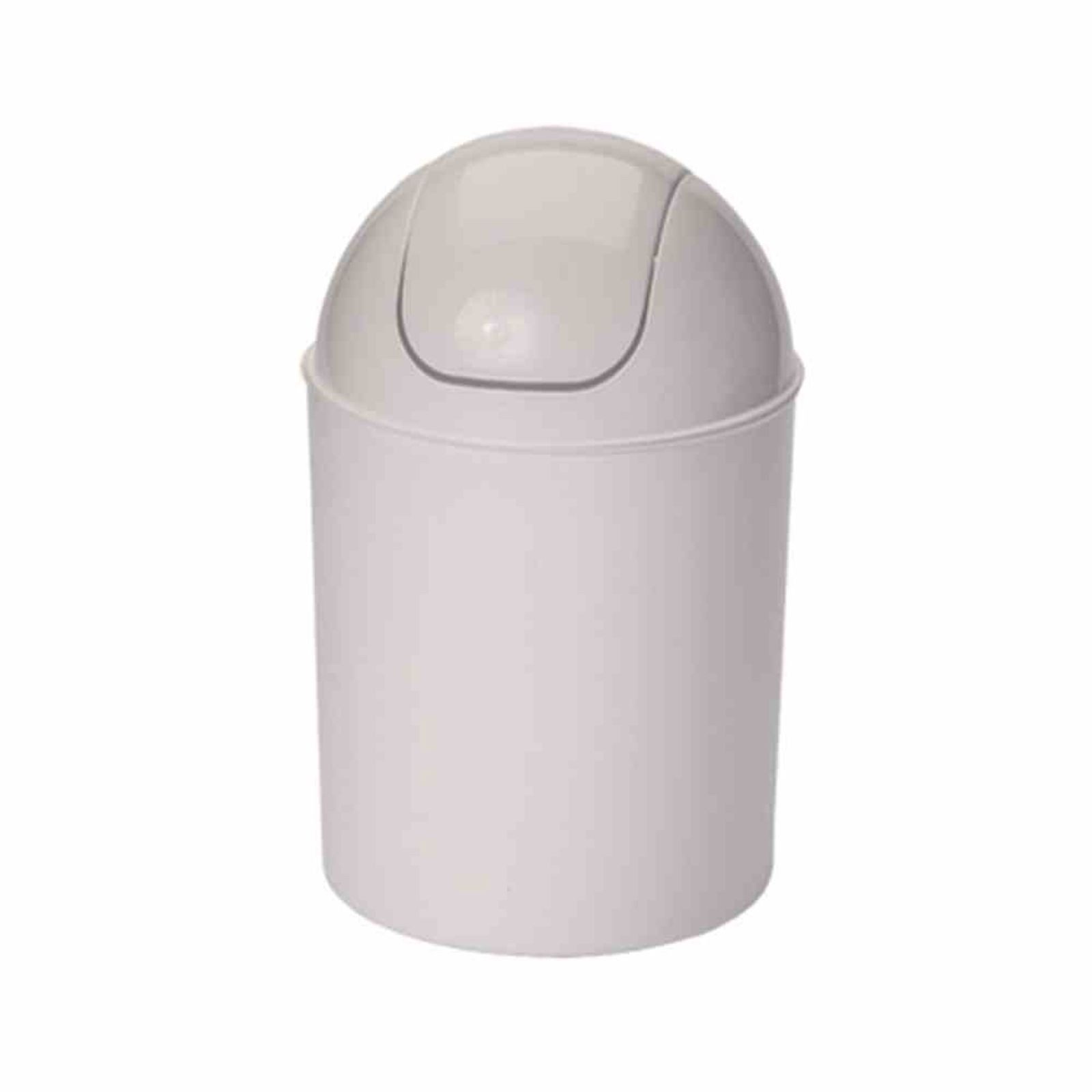 ALPFA Mülleimer Schwingdeckeleimer weiß, 7 l