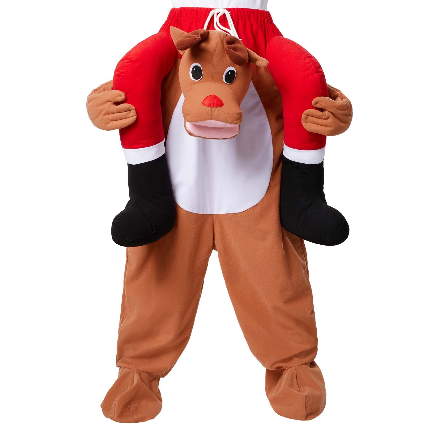 dressforfun Kostüm Huckepack-Kostüm Rentier, Huckepack-Kostüm Rentier in Universalgröße