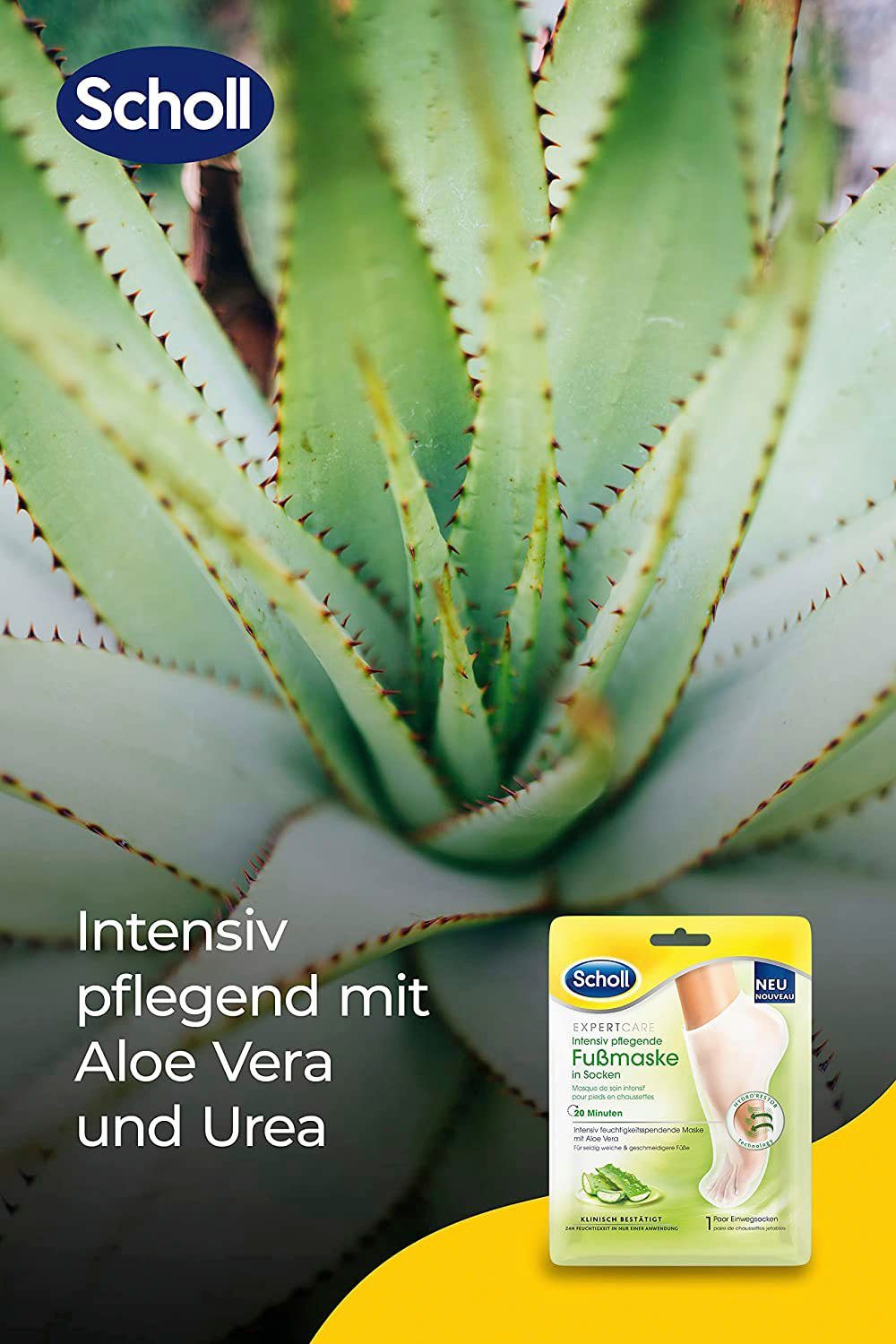 Scholl Fußmaske ExpertCare, mit Aloe pflegend Socken Vera in intensiv