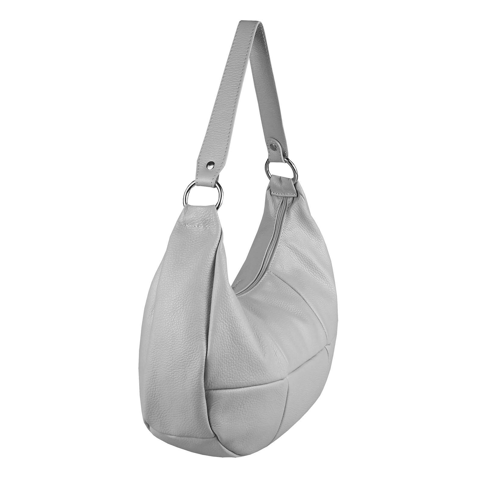 ITALYSHOP24 Schultertasche MADE IN ITALY Damen Leder Tasche Shopper Hobo Ba günstig online kaufen
