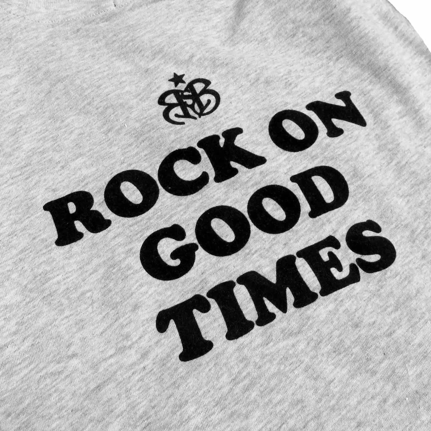 Rock STAR Baby T-Shirt Rock Star Baby T-Shirt „Smiley Star“ in Grau Melange (Baby)