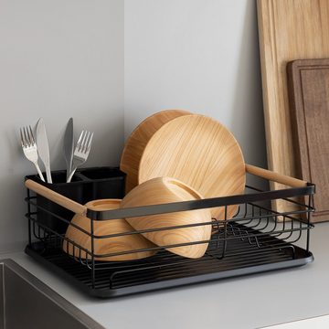 Navaris Küchenspüle Abtropfgestell Abtropfschale für Küchen Spüle - Geschirr Ablage, (1 St)
