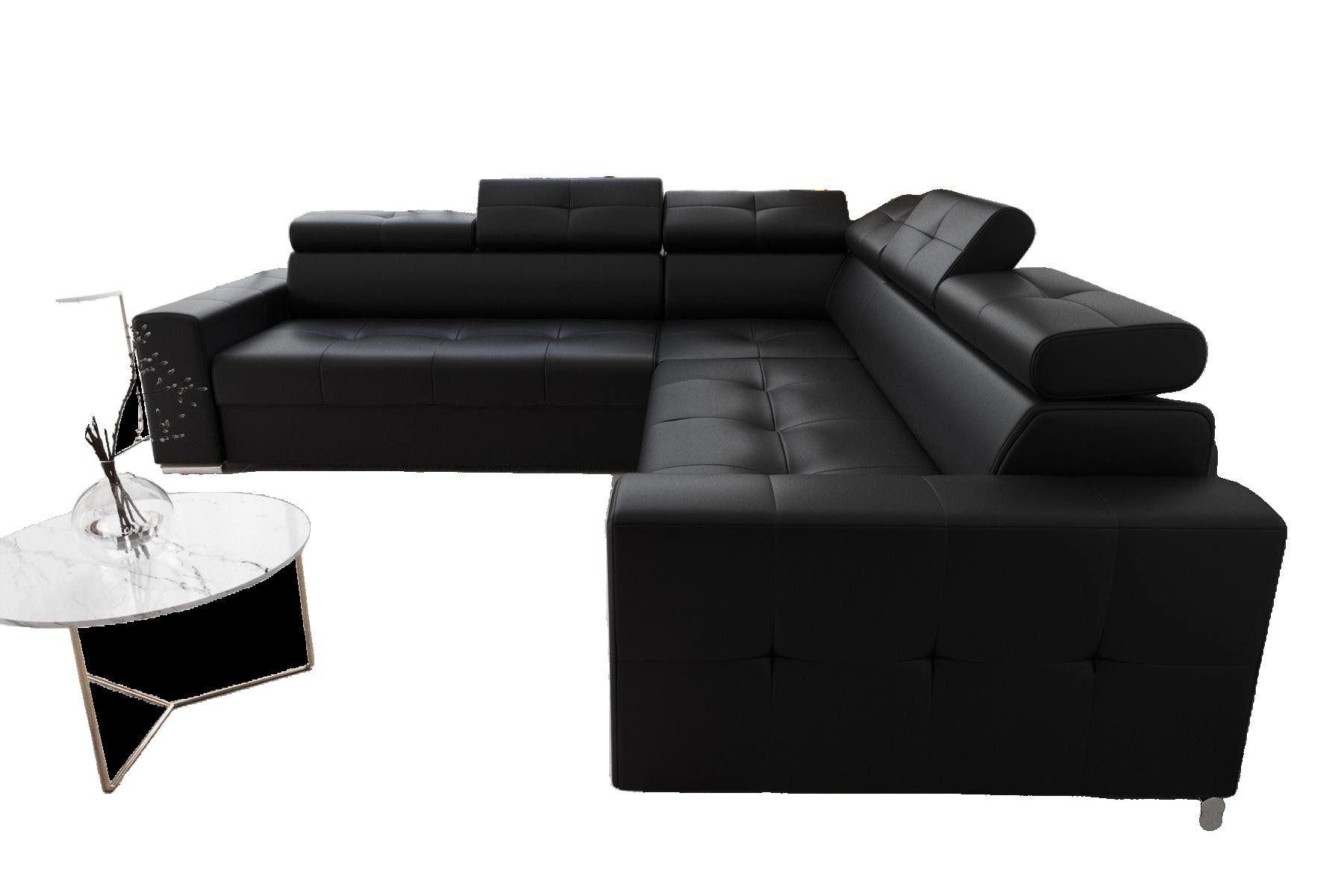 JVmoebel Ecksofa Luxus L-Form Sofa aus Leder in modernem Design, Made in Europa