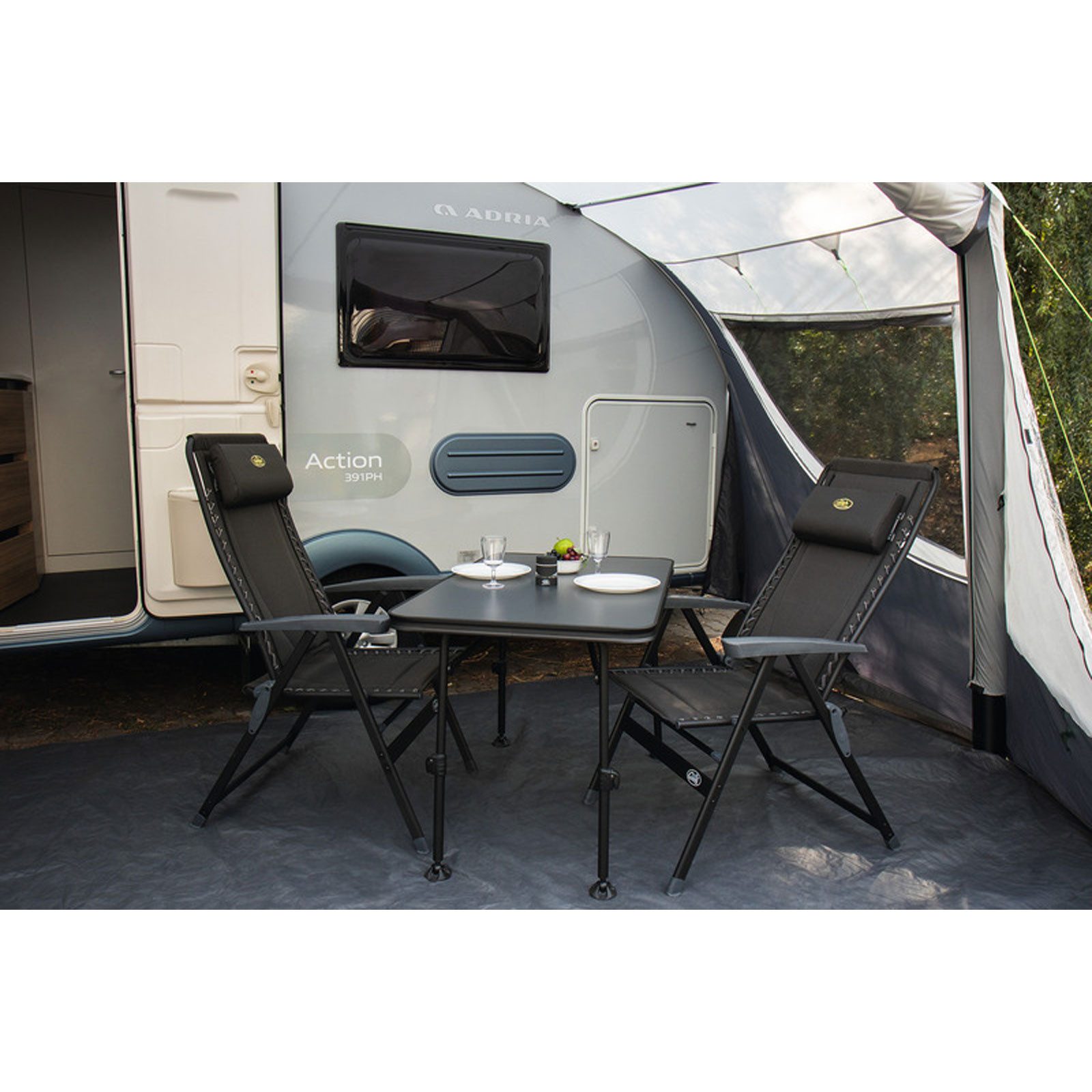 REIMO Reisemobil-Center GmbH Vorzelt Vorzelt aufblasbar passend für Adria Action 361 - Luftgestänge, Wohnwa