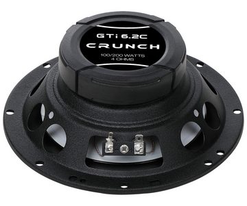 Crunch GTI 2-Wege Kompo 16,5 cm GTI-6.2C, 100 Watt RMS Auto-Lautsprecher
