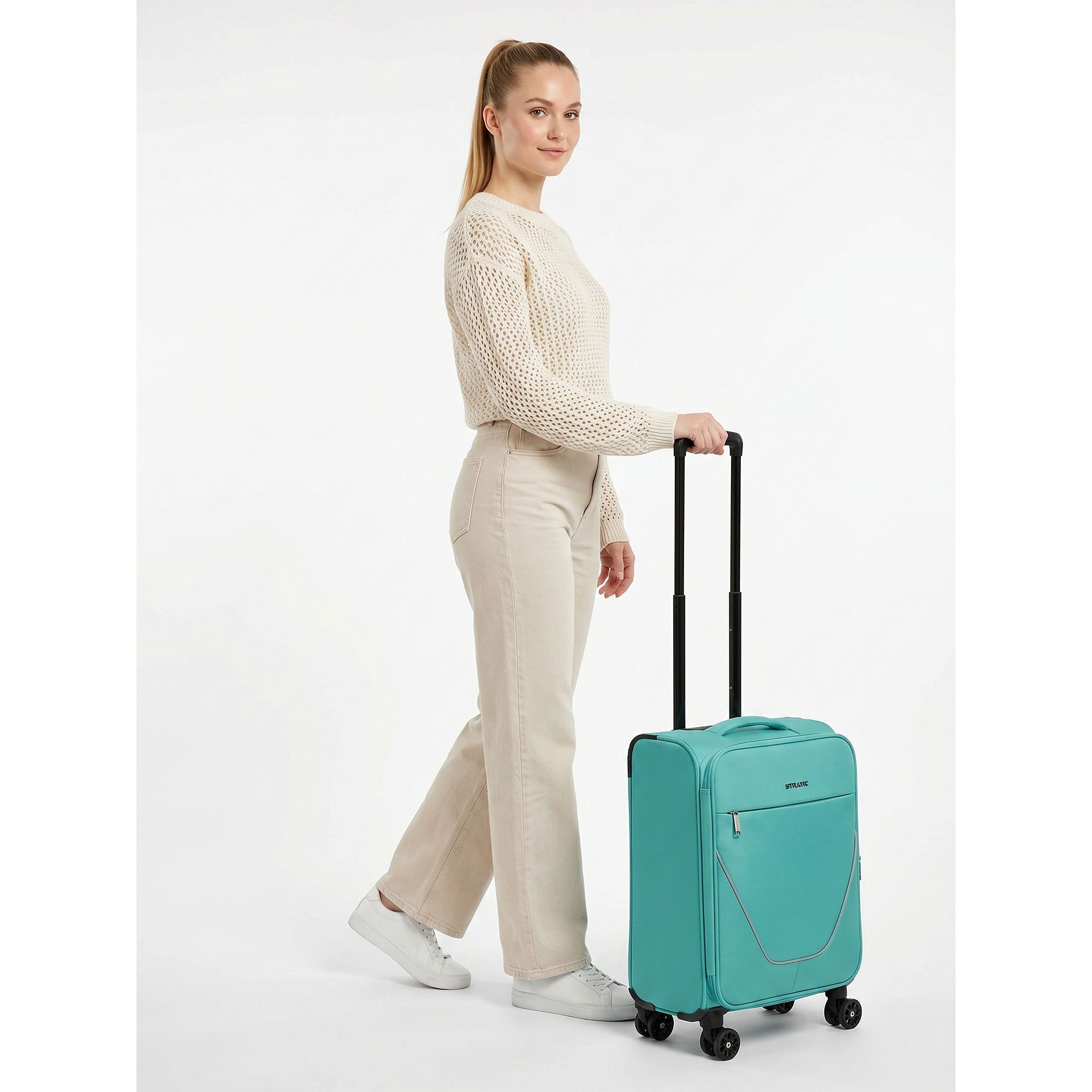 Stratic Handgepäck-Trolley taska, 4 Rollen, Polyester