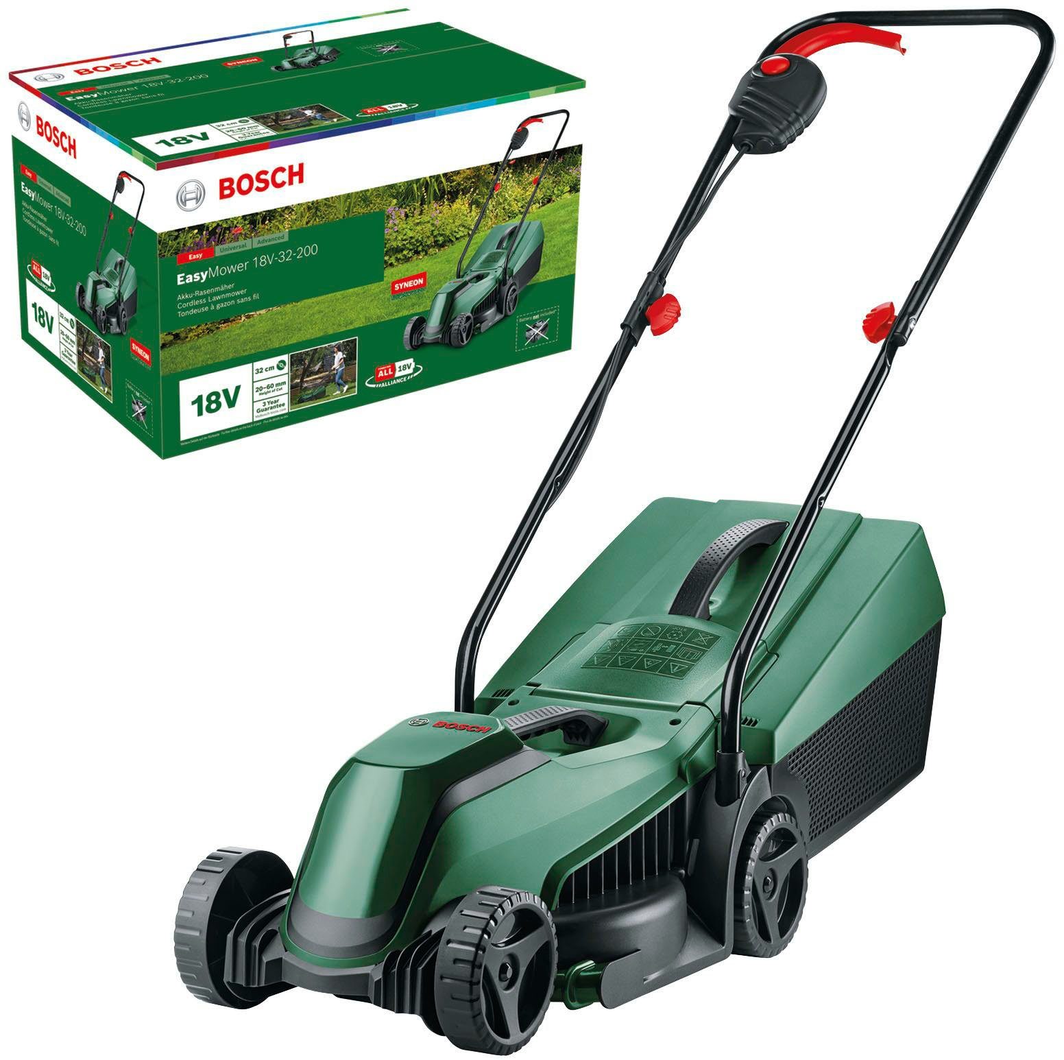 Bosch Home & Garden Akkurasenmäher EasyMower 18V-32-200, 32 cm Schnittbreite, ohne Akku und Ladegerät