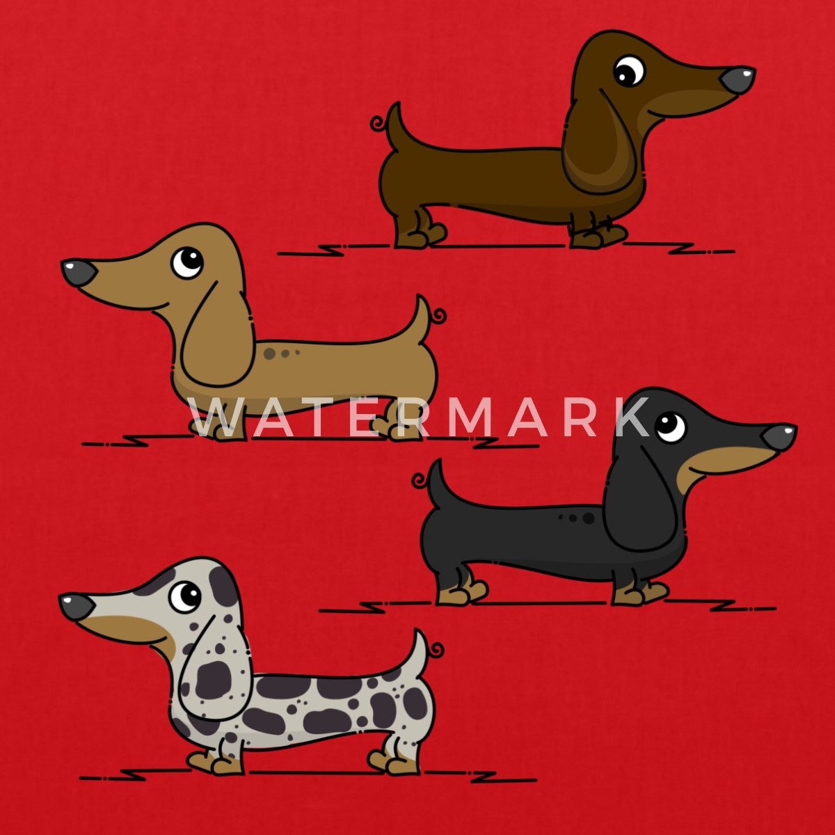 Spreadshirt Henkeltasche Dackel Dackeln Hund Geschenk günstig online kaufen