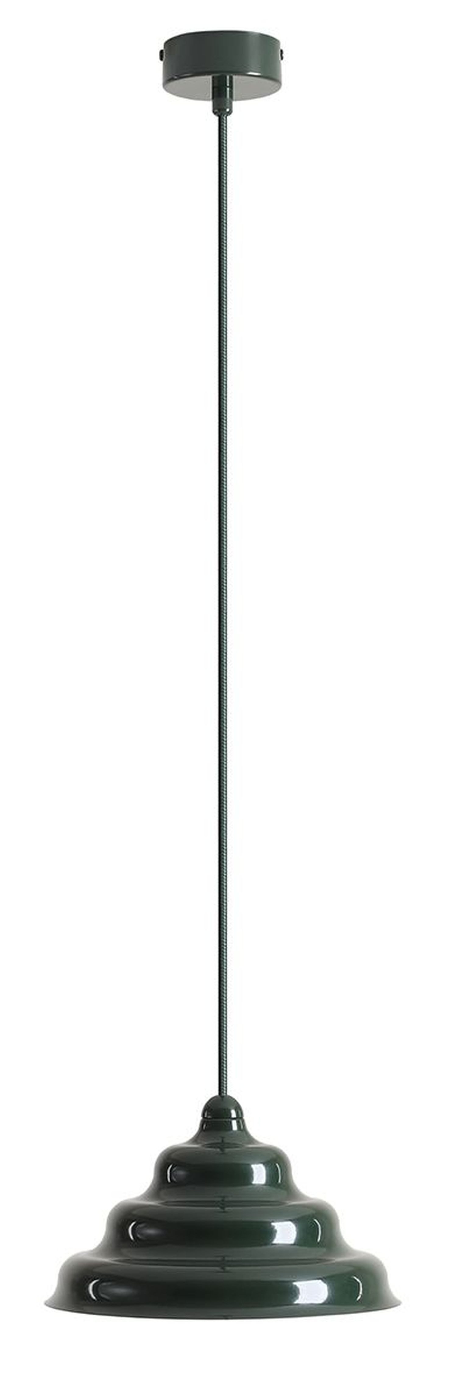 Licht-Erlebnisse Pendelleuchte NAREN, Glas Metall H: max. 220 cm rund Ø 23 cm Grün G9 Modern