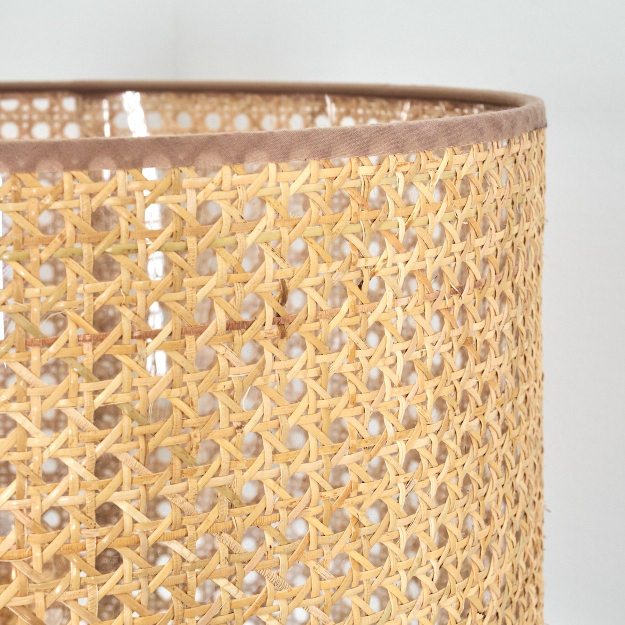hofstein Stehlampe moderne Stehlampe aus Holz/Rattan/Wienergeflecht in Naturfarben, ohne Leuchtmittel – Bild 3 von 5