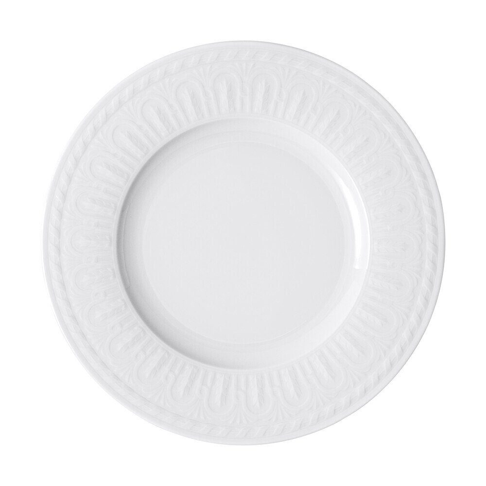 Villeroy & Boch Speiseteller Speiseteller 27 cm Cellini weiß, (1 St), Speiseteller, Essteller, Flachteller, Premium Porcelain, weiß