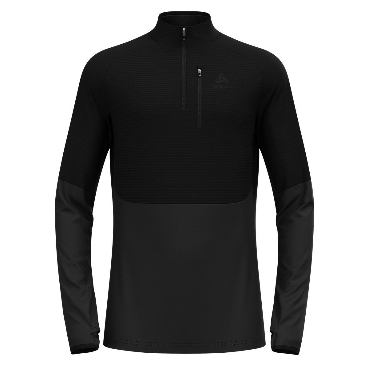 Odlo Langarmshirt Descent Ceramiwarm Mid Layer mit Halbreissverschluss Unterwäsche