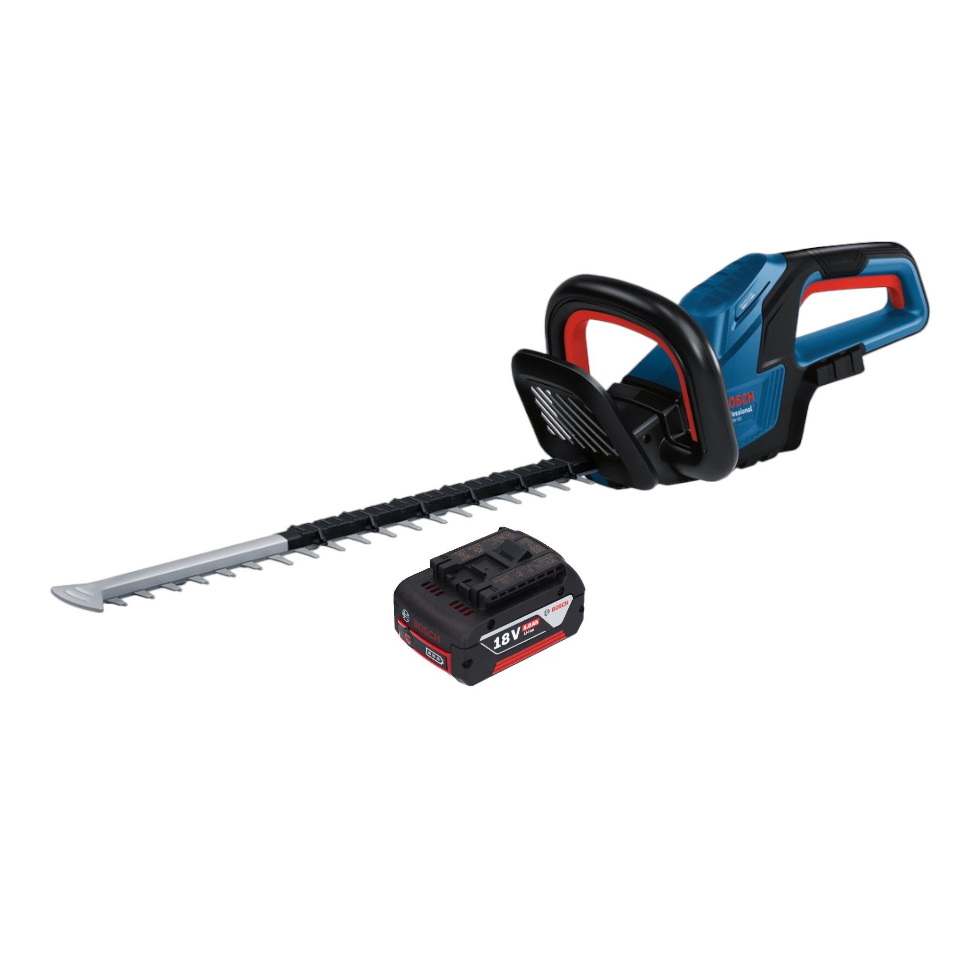 Bosch Professional Akku-Heckenschere GHE 18V-50 Professional Akku Heckenschere 18 V 50 cm Brushless + 1x