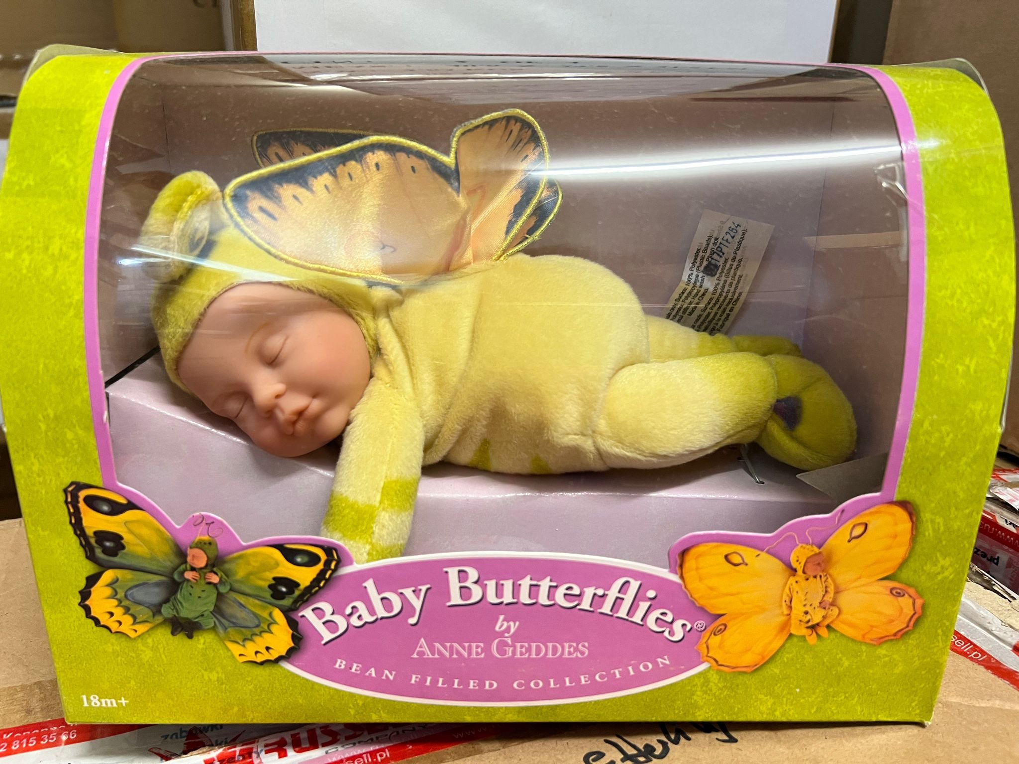 ANNE GEDDES Babypuppe Schmetterling grün, - 30 cm- (1-tlg)