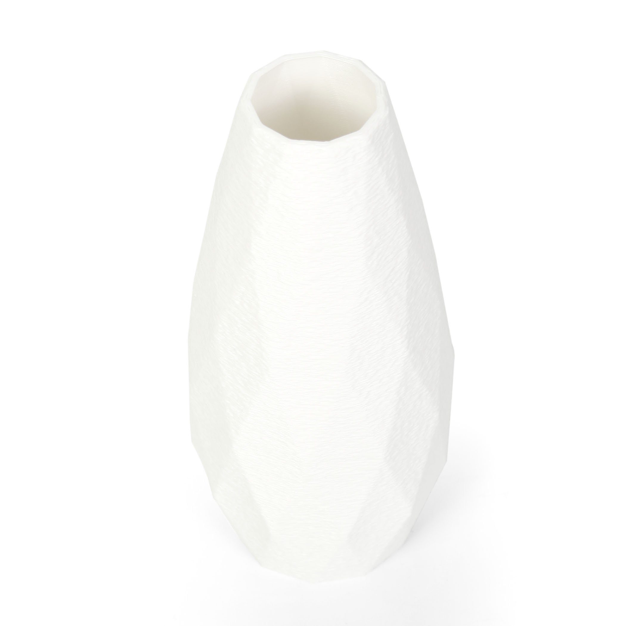 bruchsicher Feder & Designer White Dekovase Dekorative wasserdicht nachwachsenden Bio-Kunststoff, Rohstoffen; Kreative – aus Blumenvase Vase aus