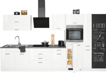HELD MÖBEL Küchenzeile Trier, mit E-Geräten, Breite 370 cm
