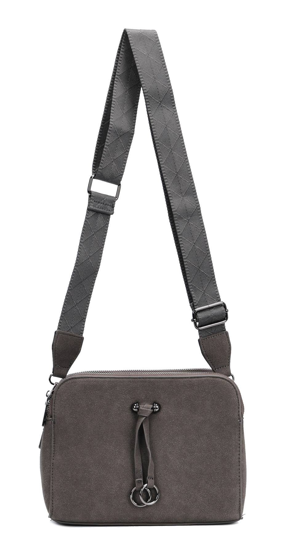 ITALYSHOP24 Schultertasche Damen Tasche Bodybag Umhängetasche Crossbody Brusttasche Handtasche, Crossover Muster Taschengurt Smartphone Geldtasche Abend Handy Clutch