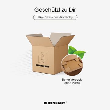 RHEINKANT Beistelltisch KÖBES Premium Design Couchtisch - 4in1 - Made in Germany (4 Aufstellmöglichkeiten, Couchtisch, Sofatisch, Nachttisch), Aus hochwertigem pulverbeschichtetem Stahl, keine Plastikverpackung