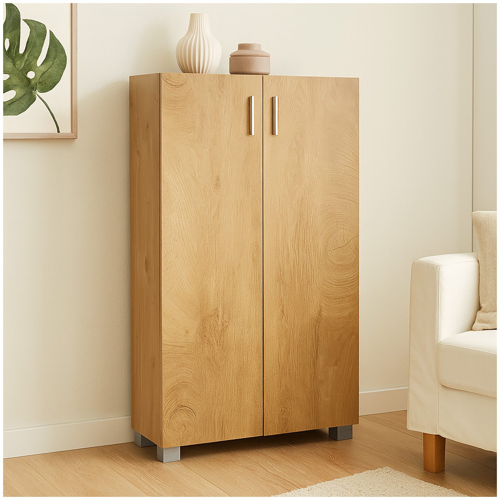 HTI-Living Sideboard Sideboard Kommode mit 2 Türen Baumscheibe (Stück, 1 St günstig online kaufen