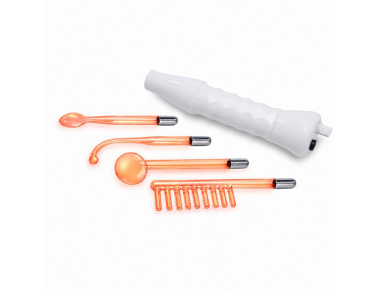 Lalano`S Cosmetics Kosmetikbehandlungsgerät 4-in-1 Hochfrequenzstab, Hochfrequenz Elektroden, Gerät zur Gesichtsstraffung, Mitesserentferner, Porenreiniger, Akne Behandlung, Anti-Aging-Gerät, Mikrodermabrasionsgerät, Anti-Haarausfall
