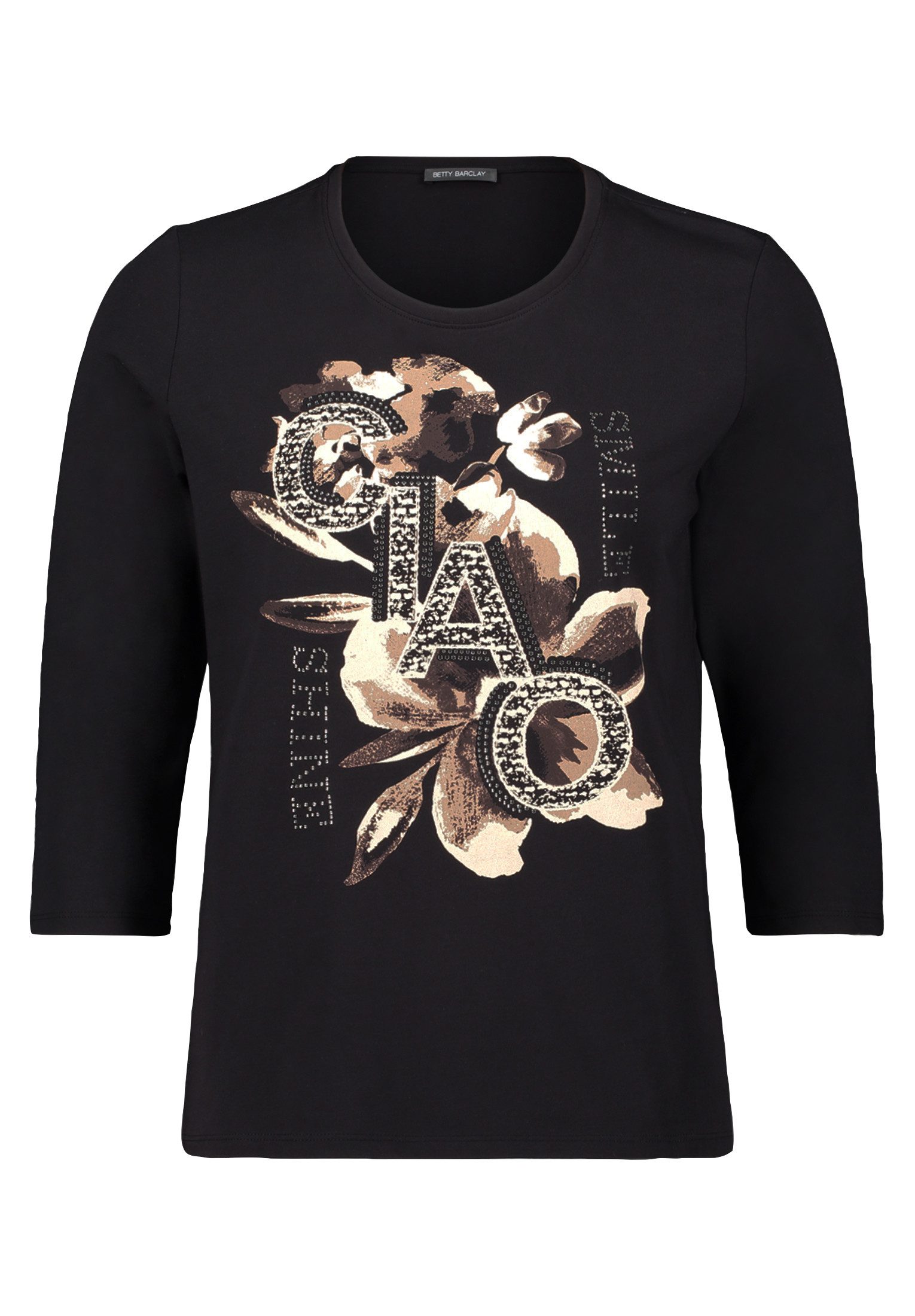 Betty Barclay 3/4-Arm-Shirt Damen Basic Shirt mit Placement (1-tlg) günstig online kaufen