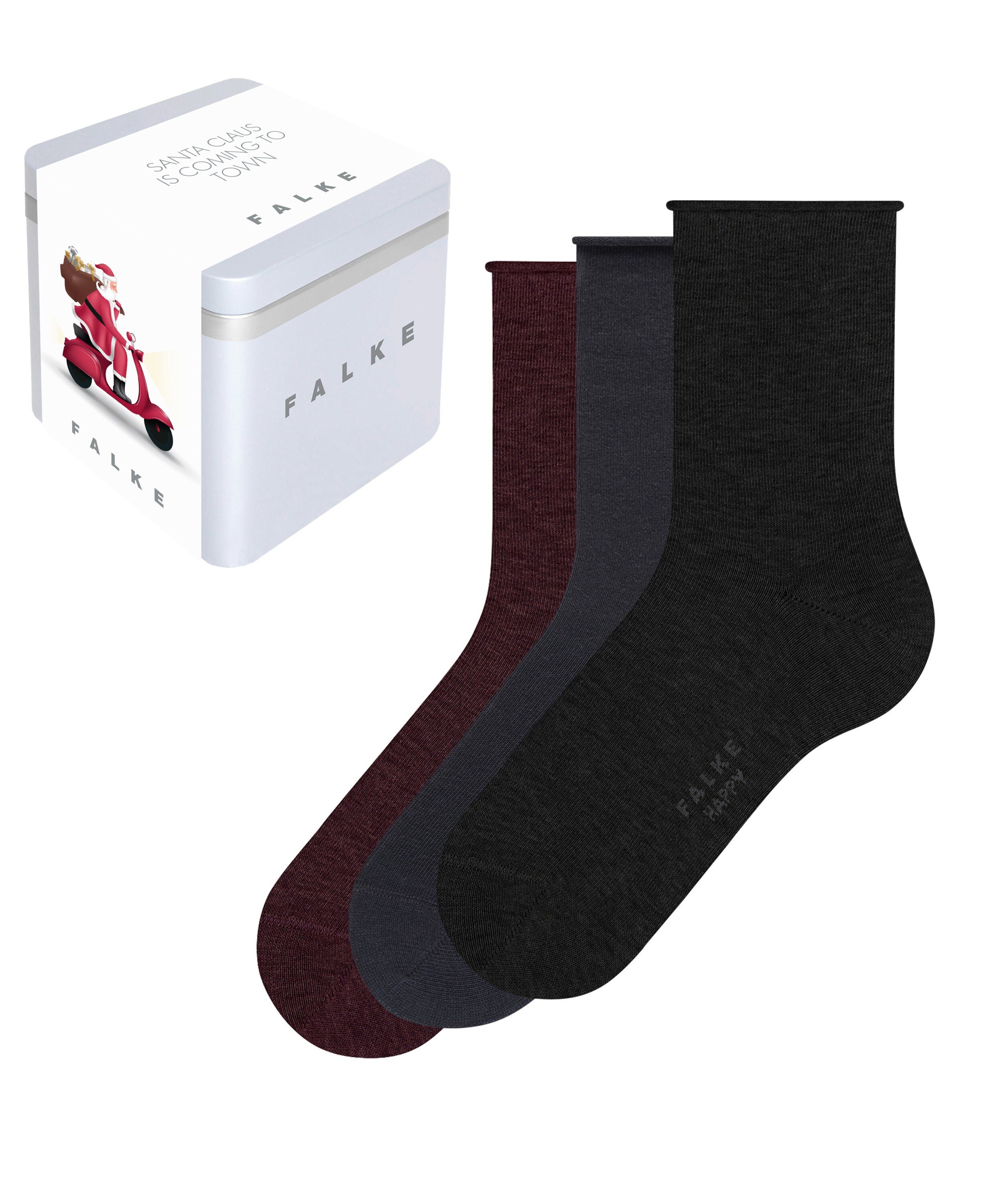 Happy (3-Paar) FALKE Giftbox (0070) 3-Pack sortiment Socken