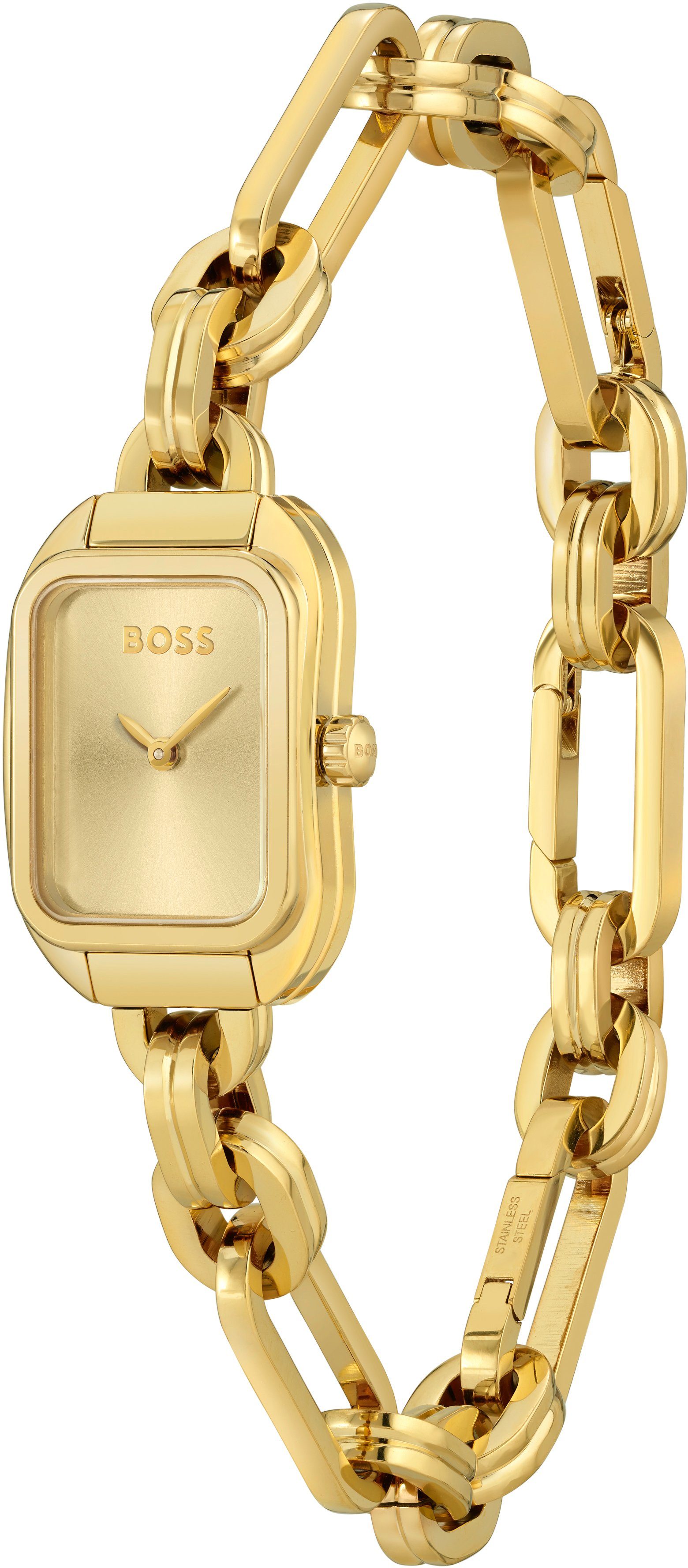 BOSS Quarzuhr HAILEY 1502655, Damenuhr, Armbanduhr, analog, Edelstahlarmban günstig online kaufen