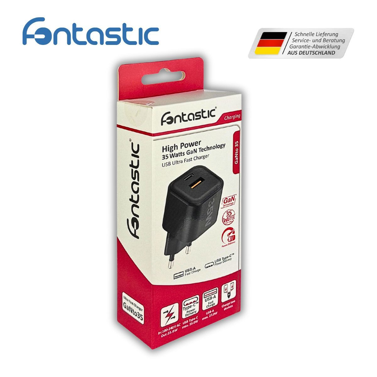 fontastic Netzteil MINI GaNto 35W-SW Netzteil