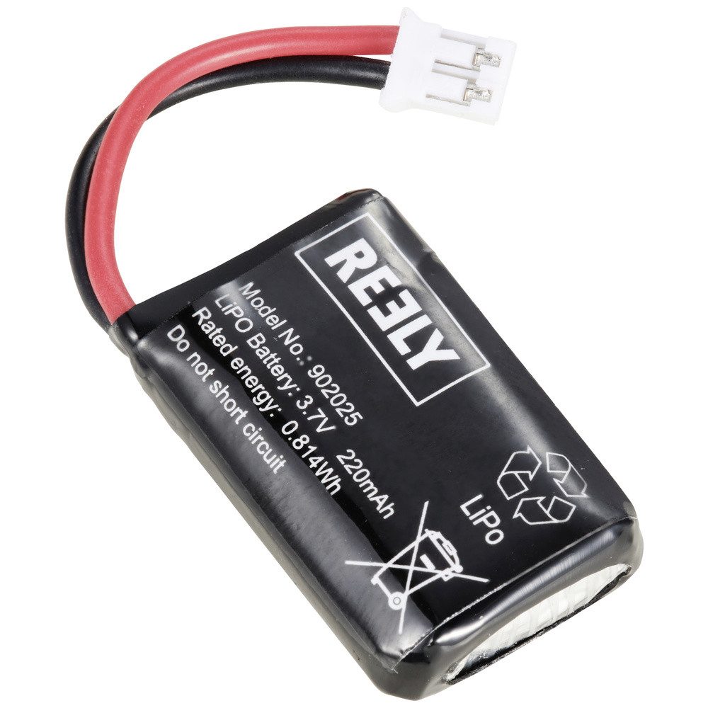 Reely Reely Modellbau-Akkupack (LiPo) 3.7 V 220 mAh Zellen-Zahl: 1 Flachst Akku 220 mAh (3.70 V)