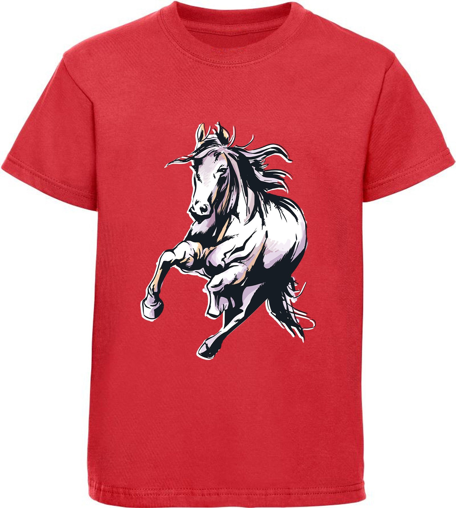 Print-Shirt bedrucktes Pferde T-Shirt