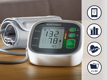 Soehnle Blutdruckmessgerät Soehnle Oberarm-Blutdruckmessgerät Systo Monitor 300, integrierter Be