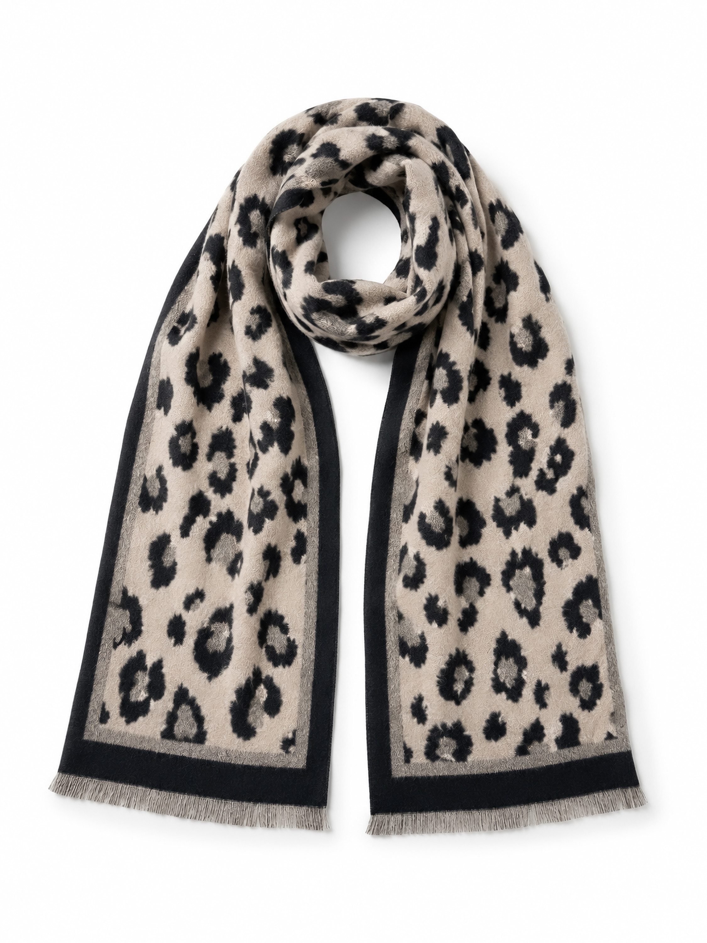 COLLEZIONE ALESSANDRO Modeschal Leona, (1-St), warmer Winterschal in Leooptik