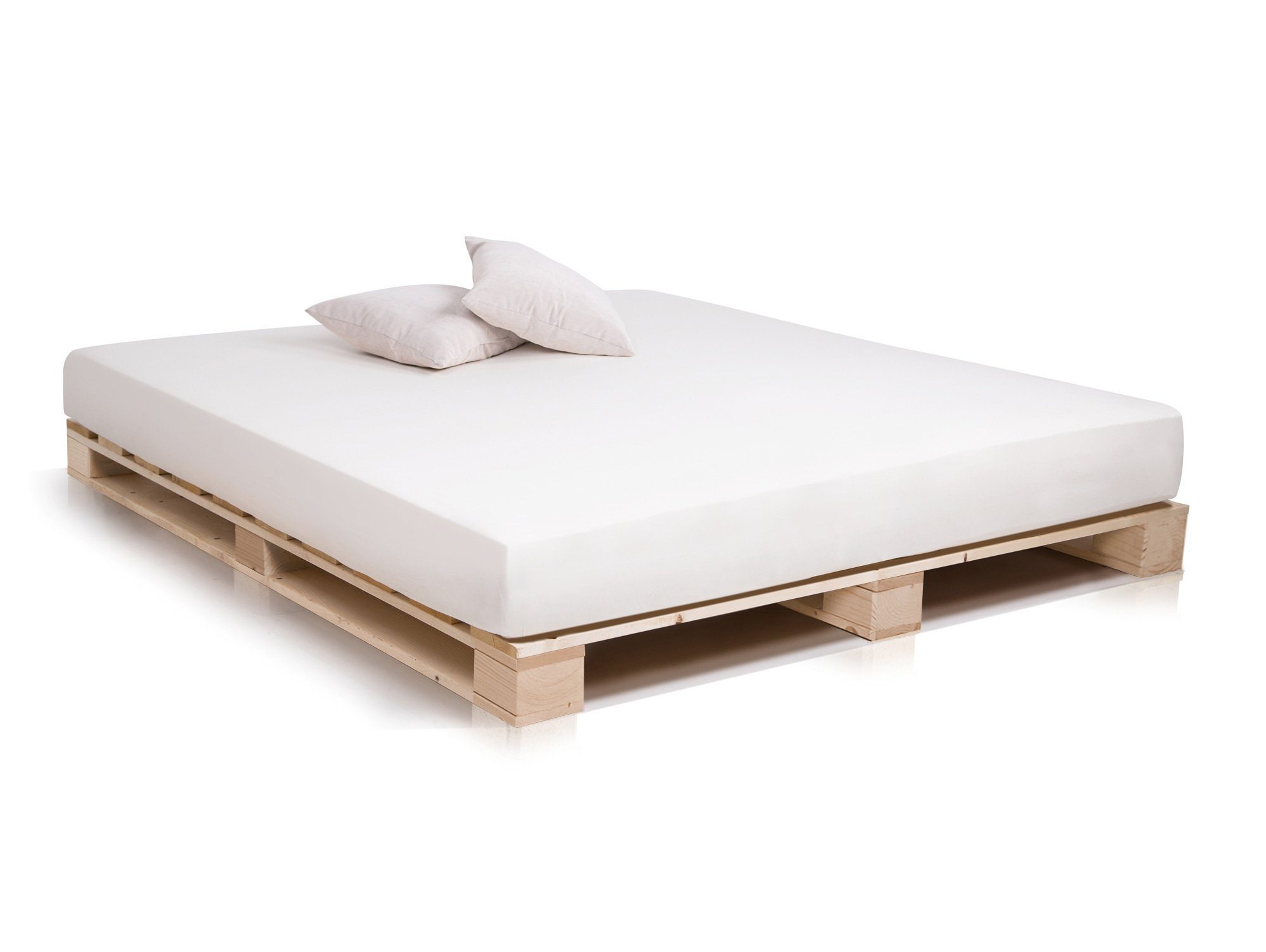 Moebel-Eins Massivholzbett PALETTI Massivholzbett / Palettenbett, günstig online kaufen