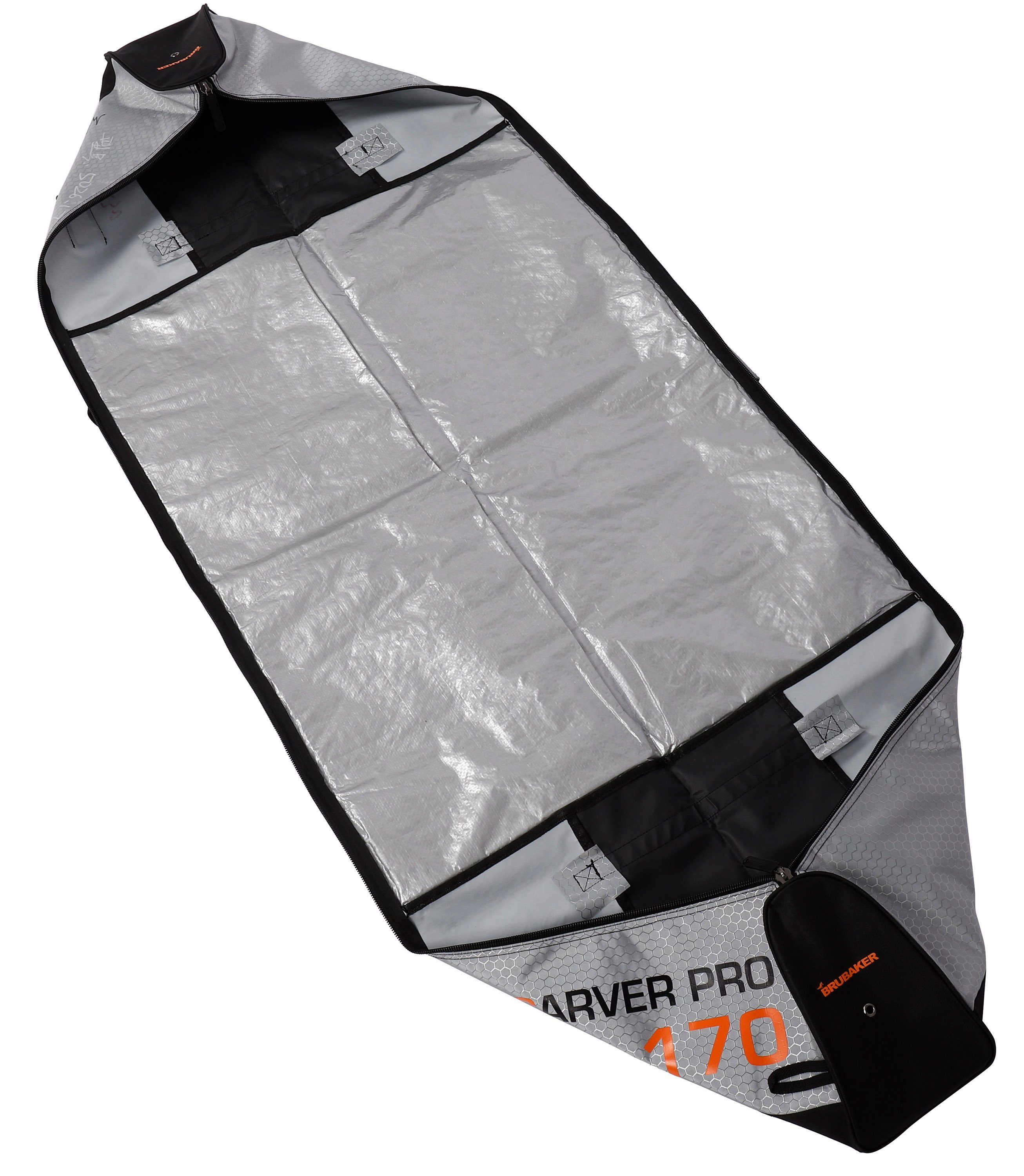 Tasche mit Skisack Ski Sporttasche (1-tlg., Skistöcke, Skibag BRUBAKER gepolsterter Tec Skier Carver Skitasche Pro schnittfest), reißfest Zipperverschluss, und für und