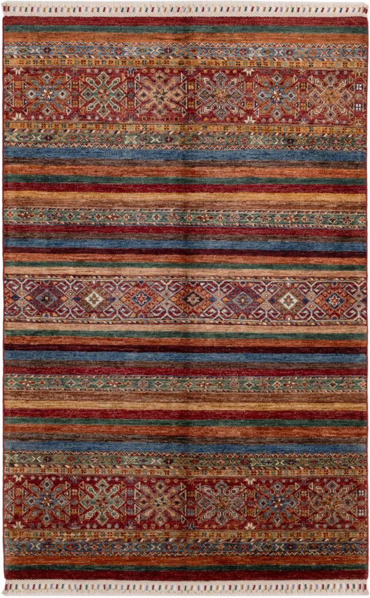 Orientteppich Arijana Shaal 121x188 Handgeknüpfter Orientteppich, Nain Trading, rechteckig, Höhe: 5 mm