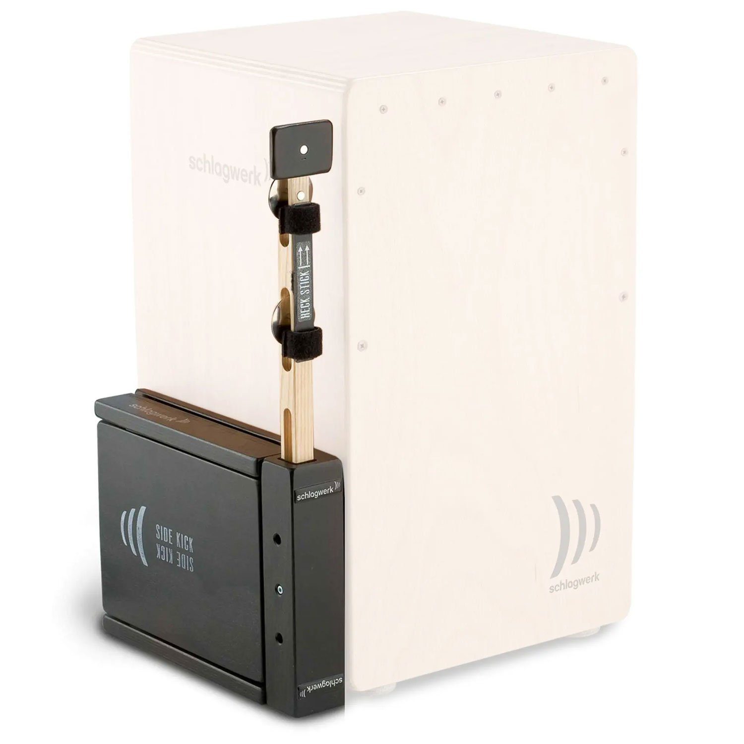 Cajon Schlagwerk SET 75 aus Heck Stick und Side Kick
