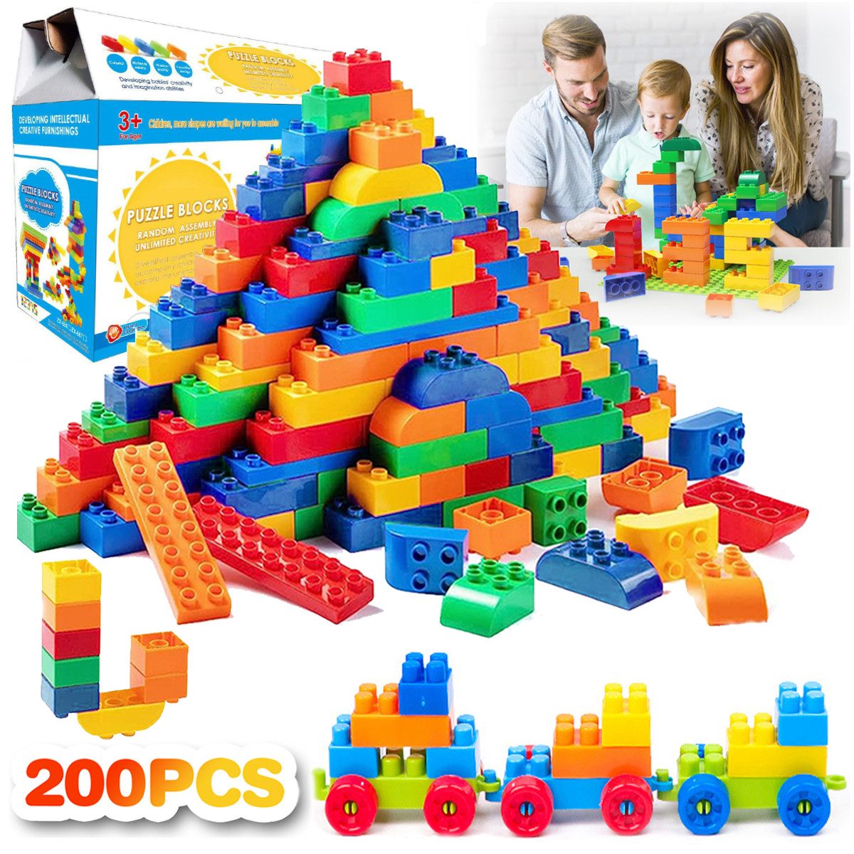 Bauklötze Große Bausteine Spielbauklötze Konstruktions-Spiel Spielbausteine