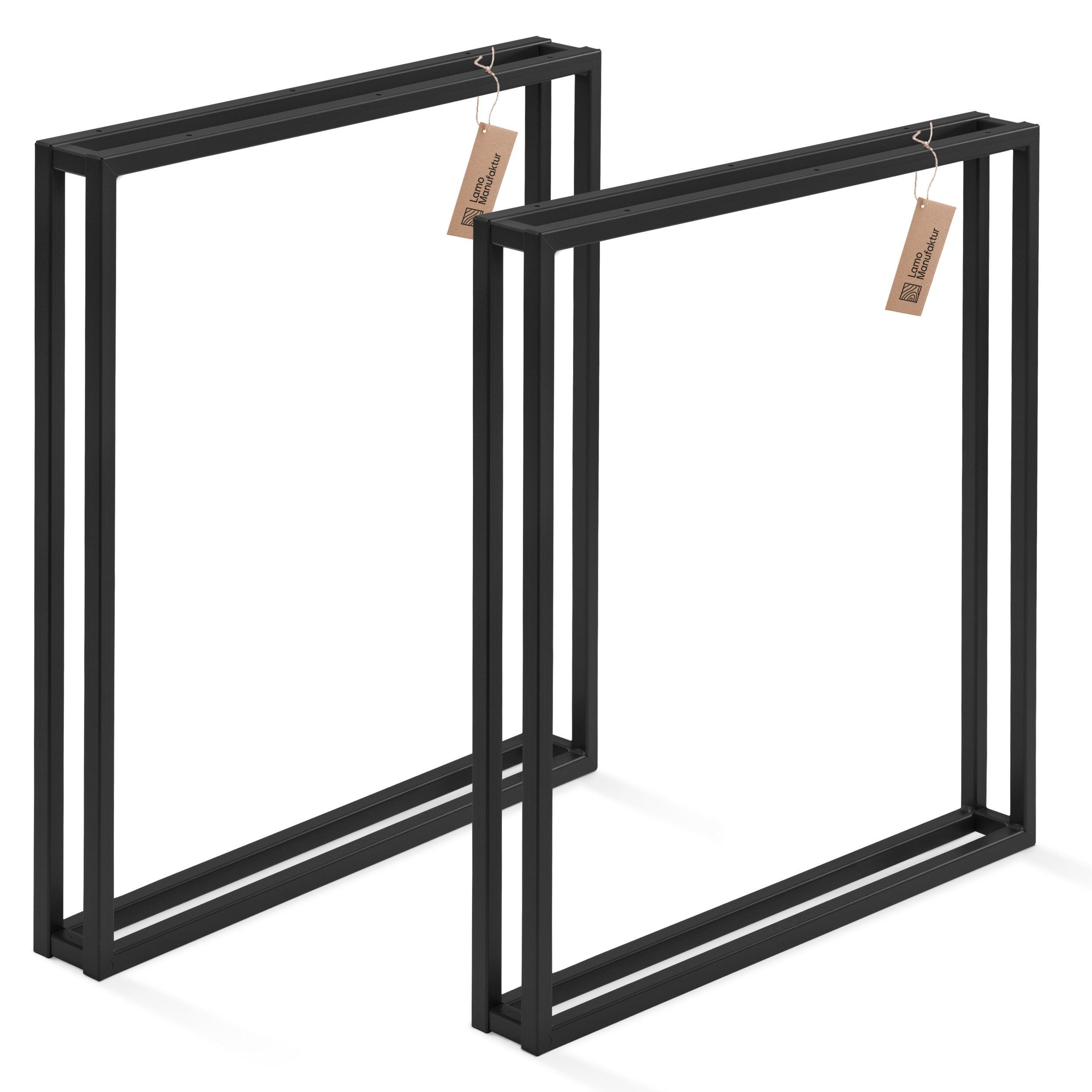 LAMO Manufaktur Tischgestell Frame Tischbeine (SET, 2er-Set Tischkufen), Industriestahl pulverbeschichtet