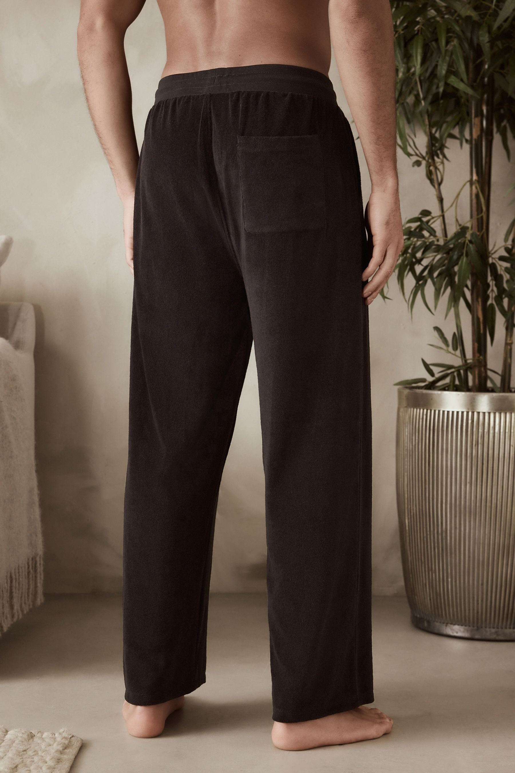 Next Jogginghose Frottee-Jogginghose mit offenem Saum günstig online kaufen