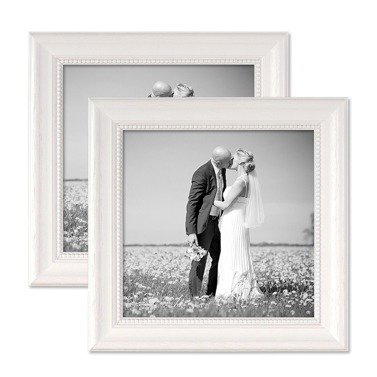 PHOTOLINI Bilderrahmen 2er Set im Shabby-Chic günstig online kaufen