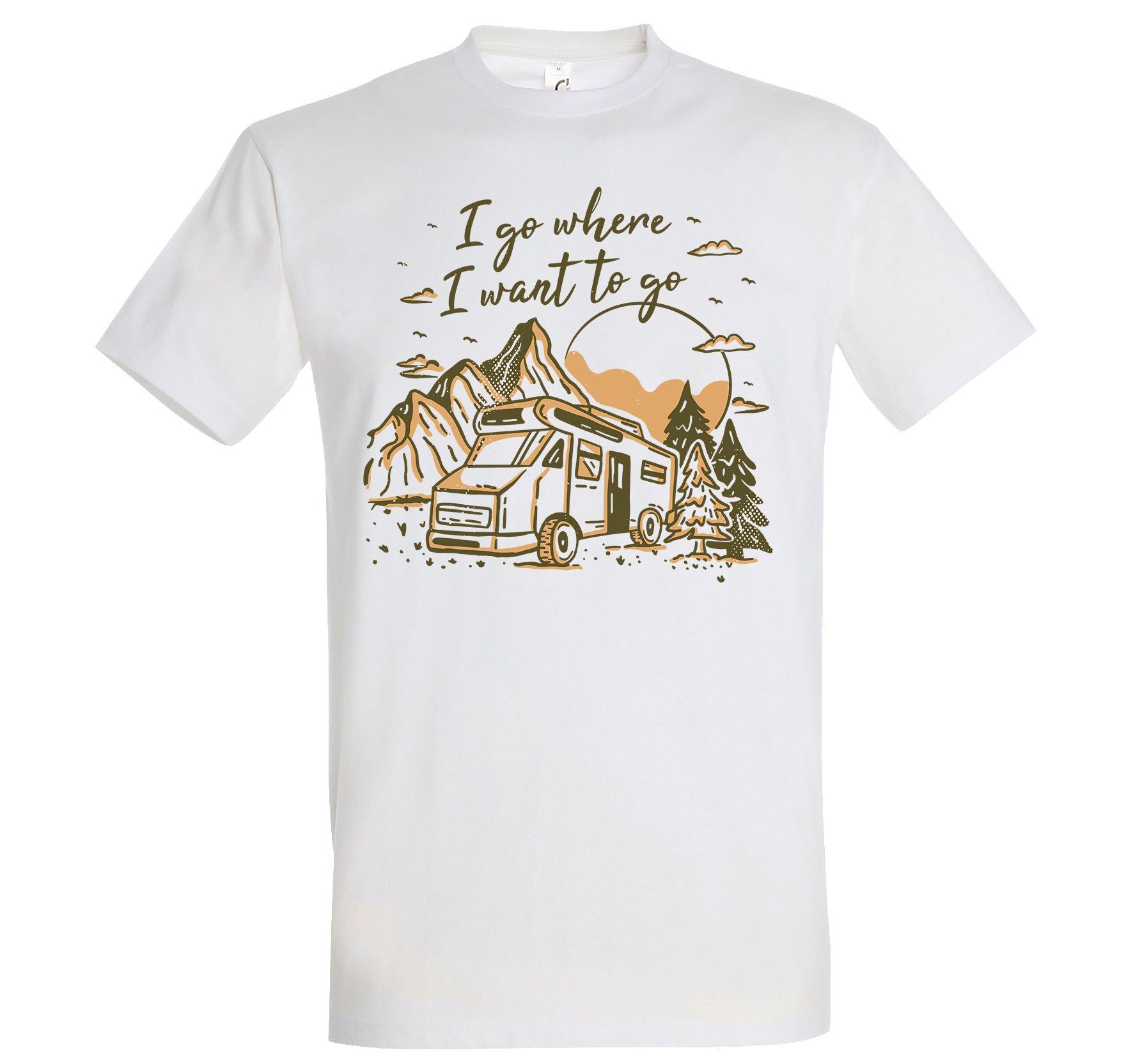 Youth Designz T-Shirt "I Go Where I Want To Go" Herren Shirt mit trendigem Frontprint