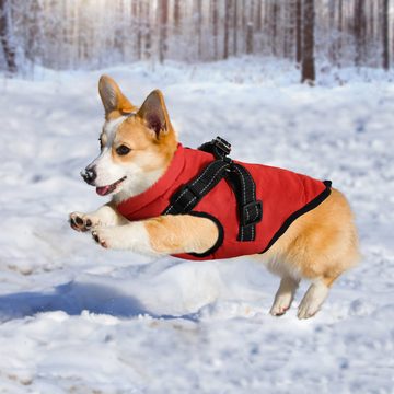 CALIYO Hundejacke Hundejacke Winterweste Jacken Hundemantel Hundepullover Haustier, Skifahren Kostüm Ärmellose Baumwolle Gepolsterte Weste Mit Brustgurt