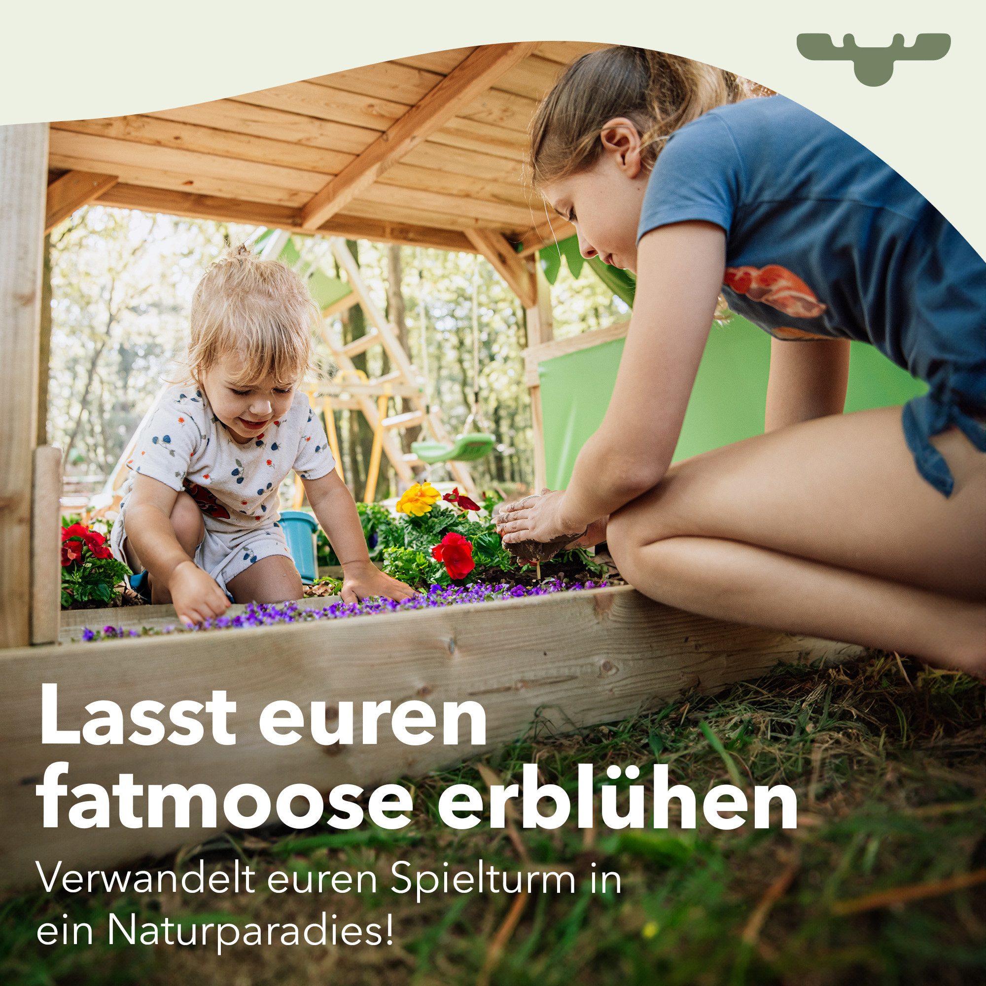 FATMOOSE Spielturm Boldbaron – Spielturm mit SurfSchaukel, Rutsche & Kletterwand, Abenteuerliche Ritterburg für kleine Entdecker – 10 Jahre Garantie*