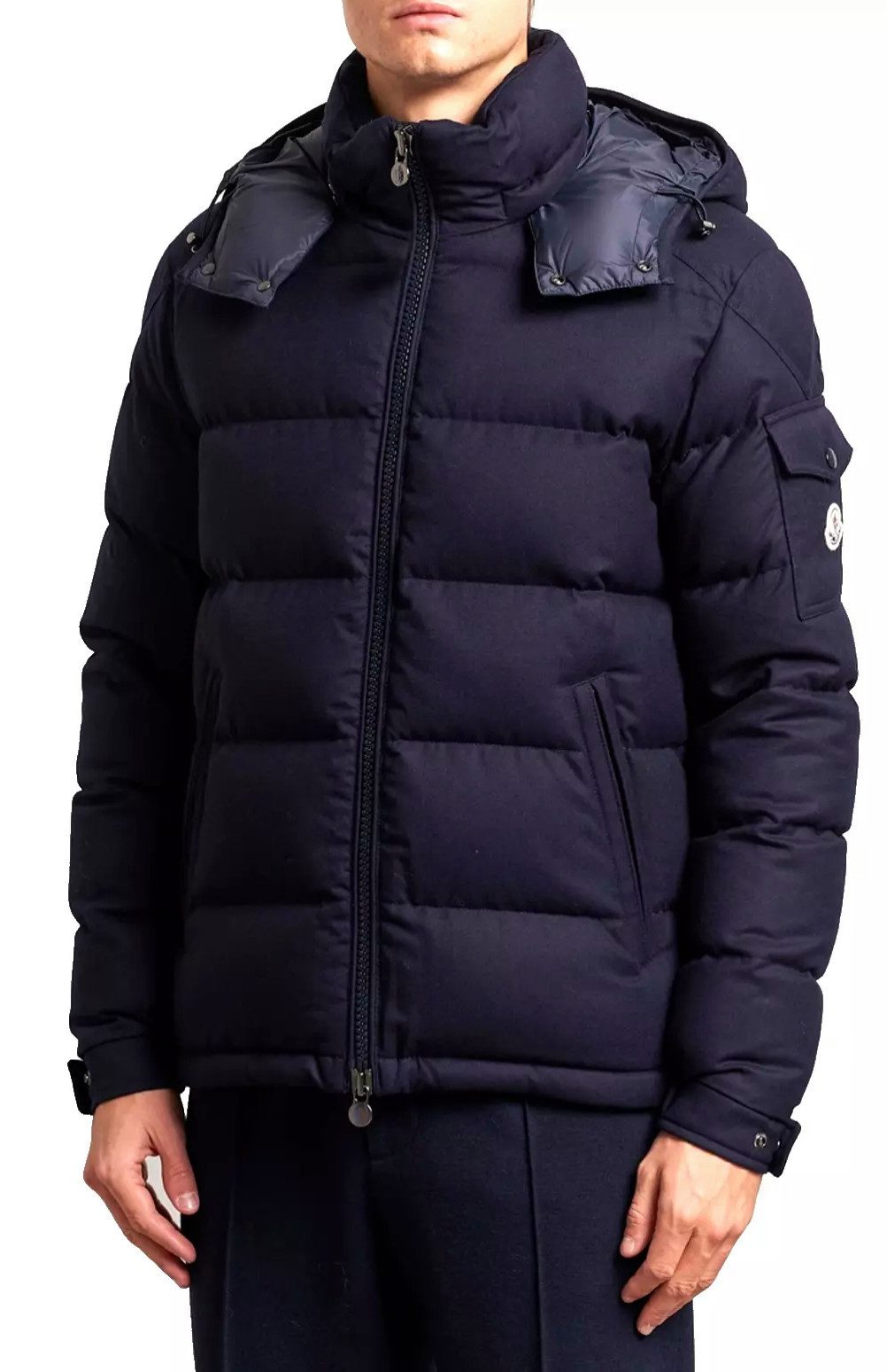 MONCLER Daunenjacke Bomber Jacke Schurwolle mit günstig online kaufen