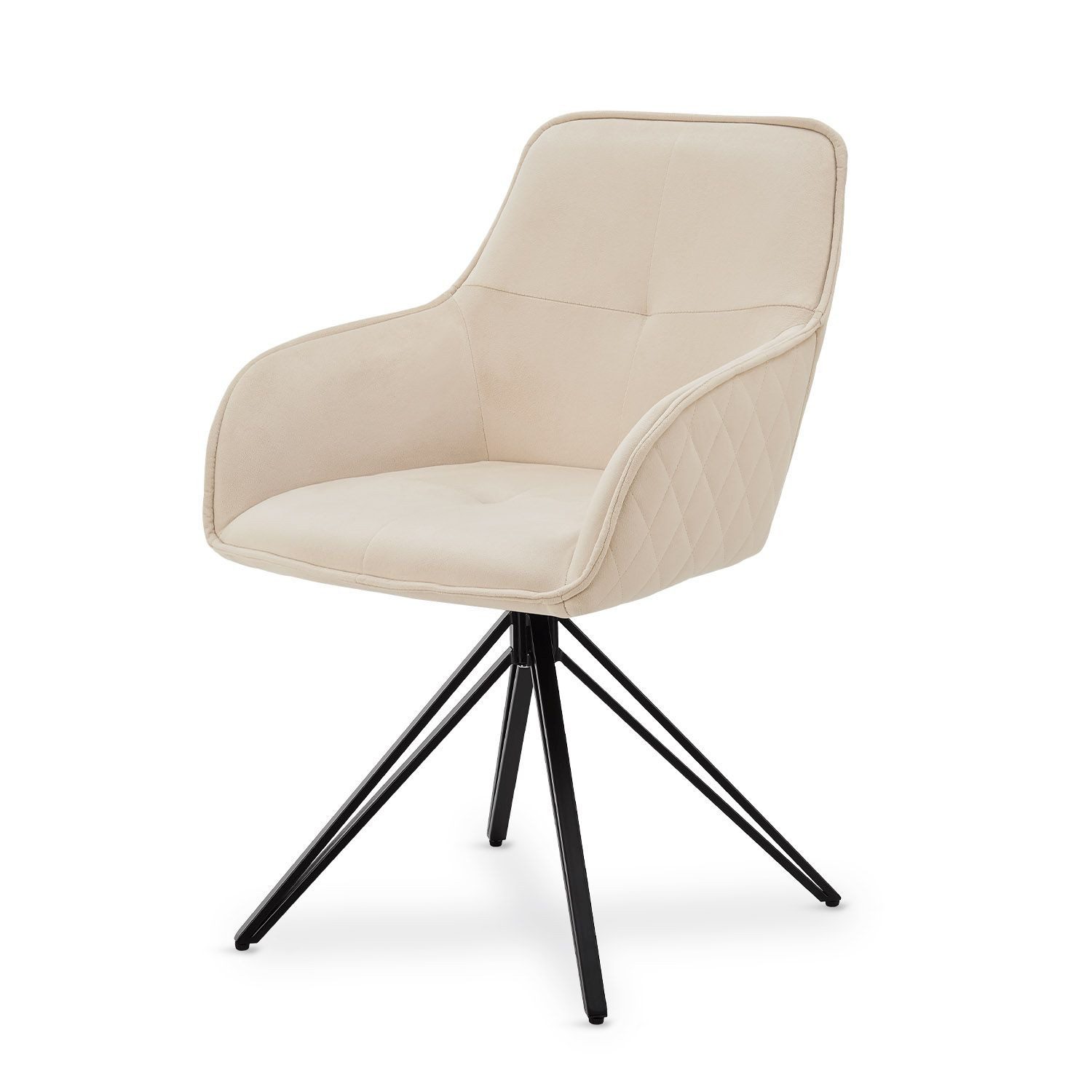 Juskys Esszimmerstuhl Clyde, modern, Stoff Bezug, günstig online kaufen