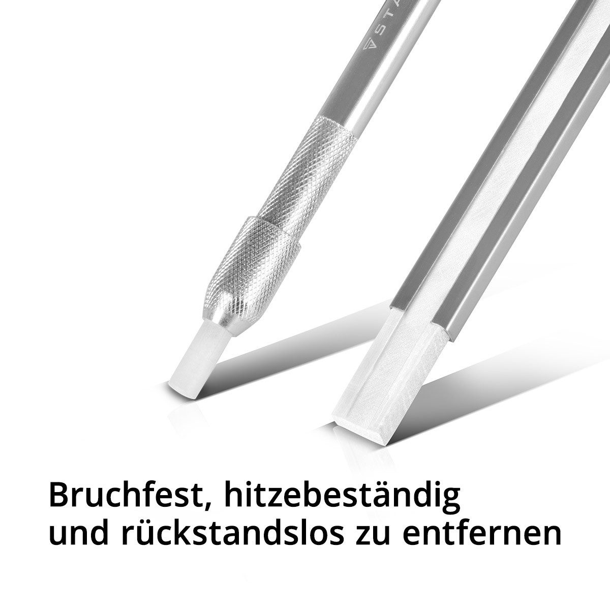 STAHLWERK Kreidemarker Schweißerkreide Set 12-teilig, Kreidehalter flach & rund aus Aluminium, Schweißer-Gripzangen inklusive Transportkoffer – Bild 4 von 5