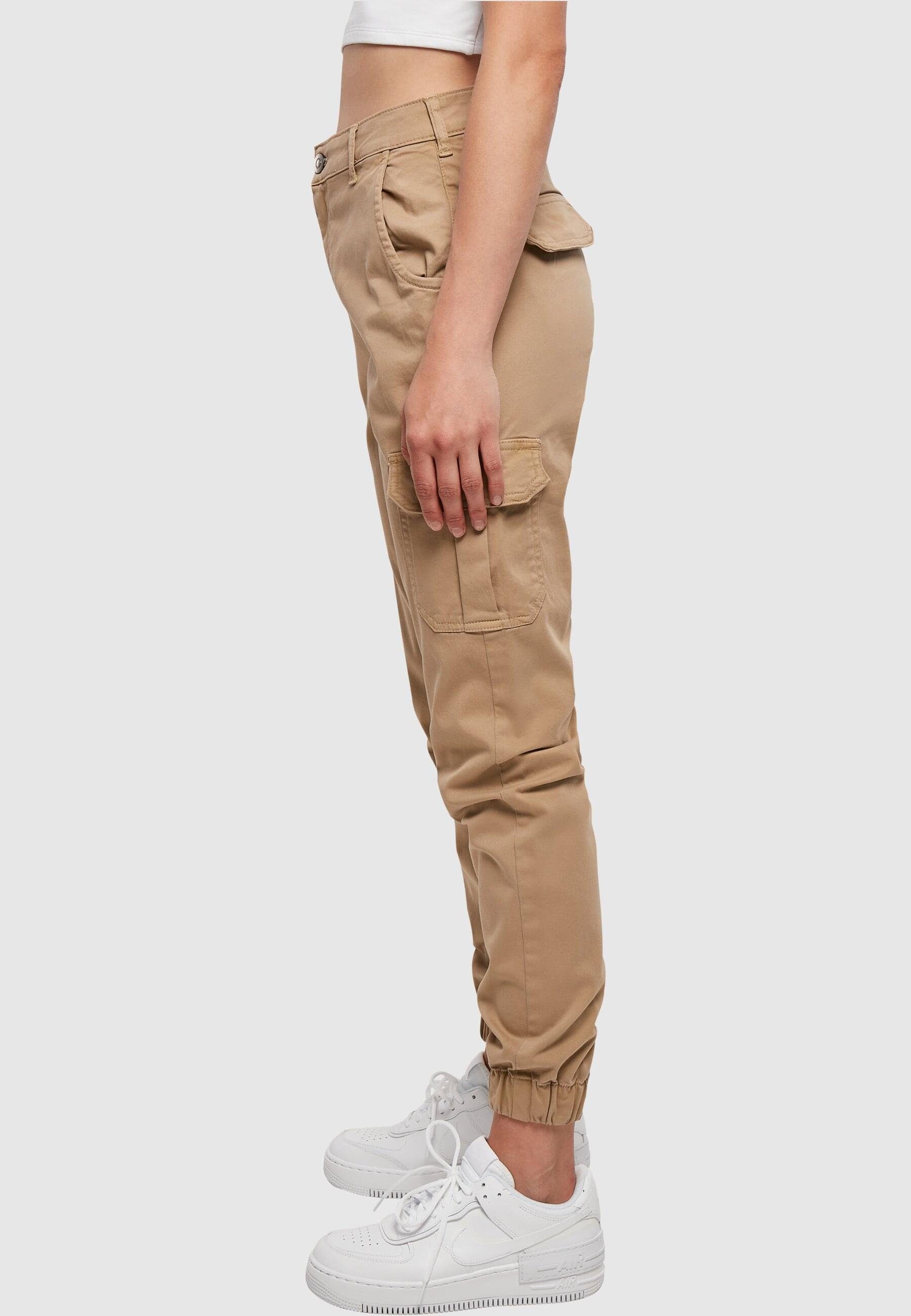 Cargohose Cargo Waist URBAN Pants (1-tlg) CLASSICS High Damen Ladies unionbeige