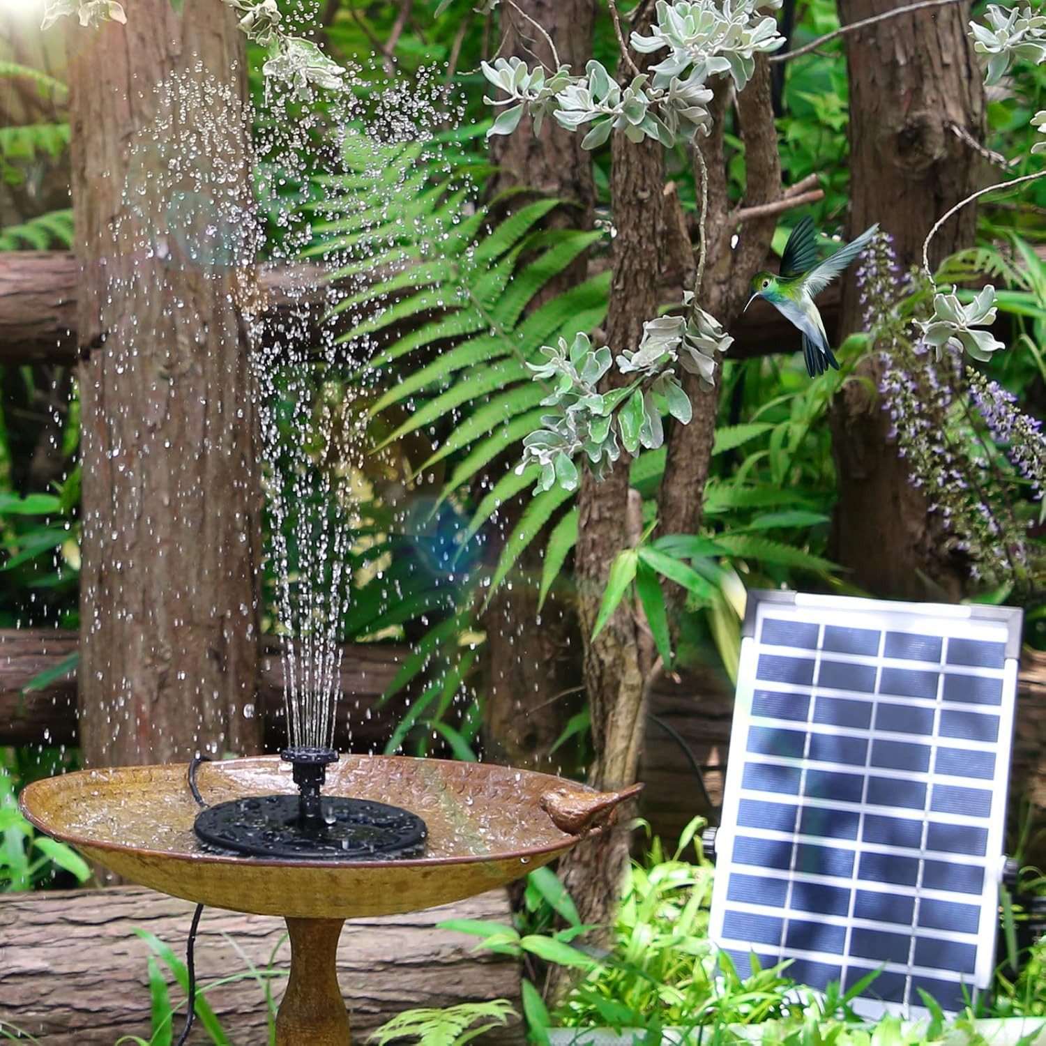 BlingBin Solarpumpe Solar Springbrunnen 5W Solar günstig online kaufen