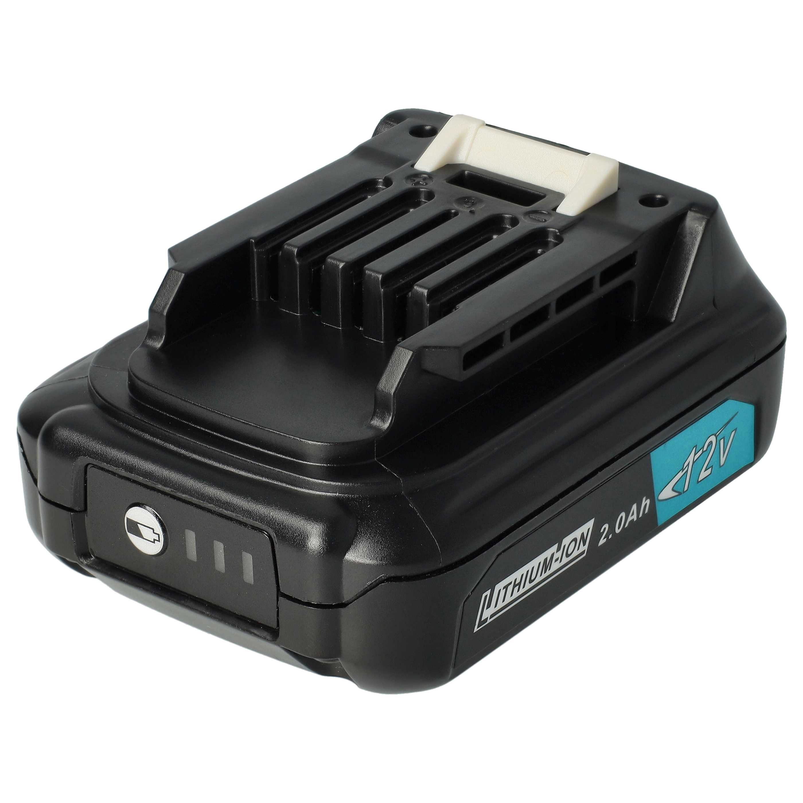 vhbw Akku Ersatz für Makita BL1040B-2, BL1041, BL1041B-2, BL1040B, BL1041B Akku Akku Li-Ion 2000 mAh (12 V, 1 St), Leistungsfähiger Austausch-Akku für Werkzeug Powertools wie