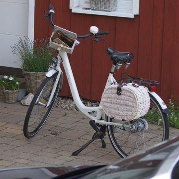 UNUS GARDEN Fahrradkorb Picknickorb für 2 Personen weiß